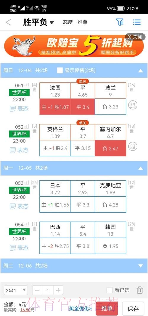2026世界杯盘口推荐攻略分析